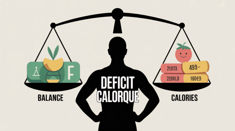 illustration deficit calorique balance energetique