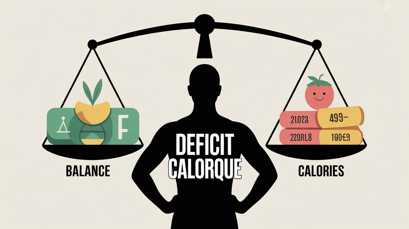 illustration deficit calorique balance energetique