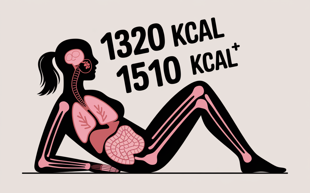 Schéma métabolisme basal calcul calorie silhouette