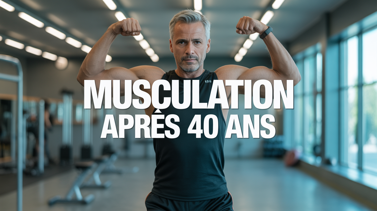 Homme 40 ans musculation salle sport