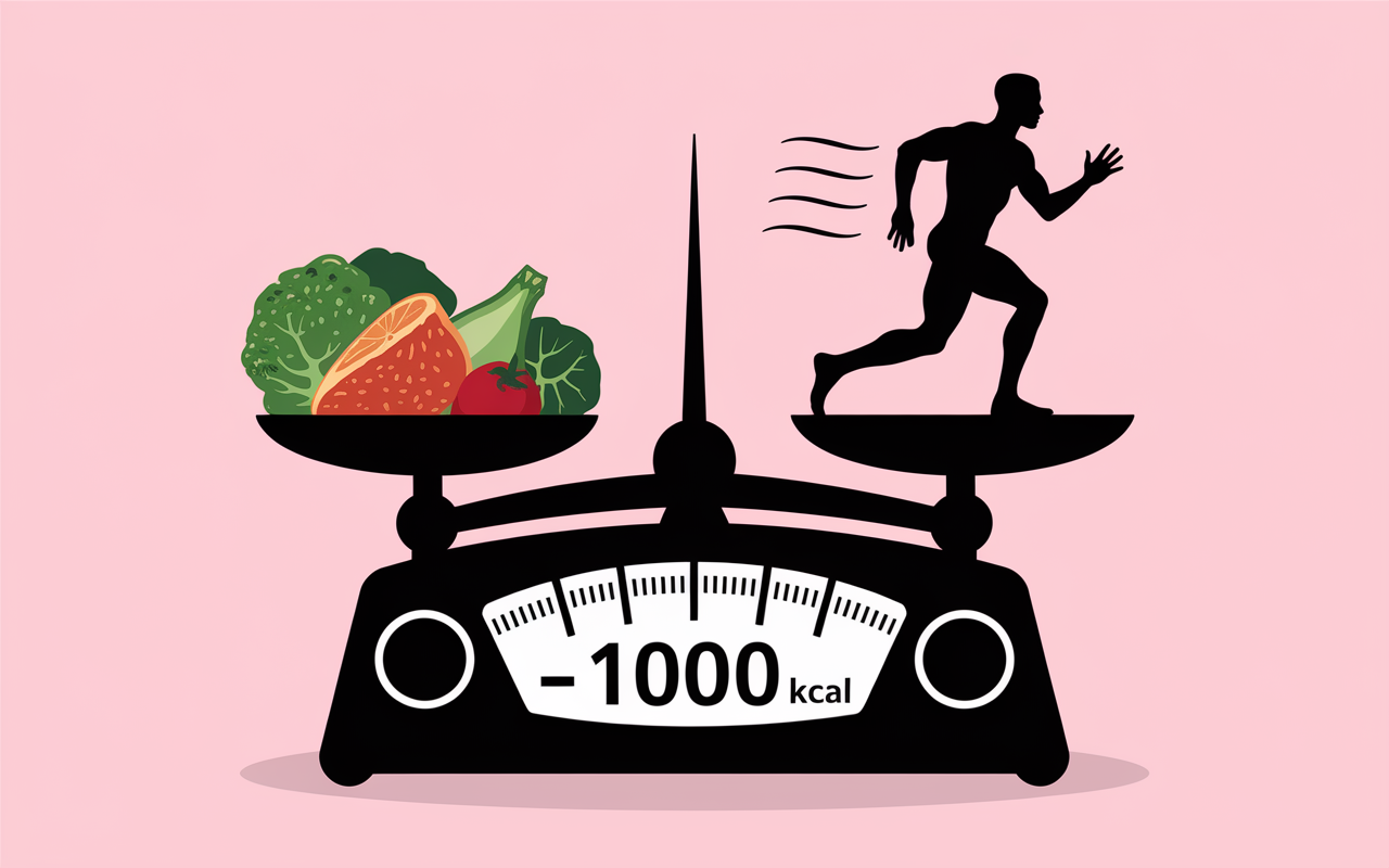 schéma déficit calorique nature-nutrition.fr