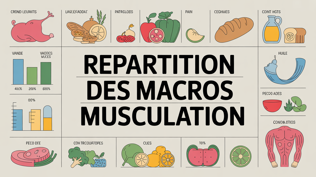 Plan graphique des macros pour musculation