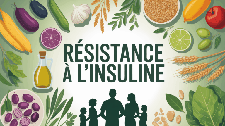 table aliments sains resistance insuline famille