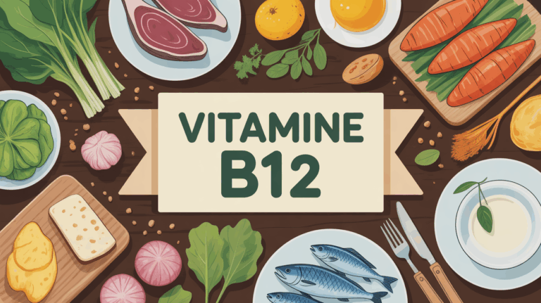 Table cuisine aliments riches vitamine B12 foie palourdes poissons