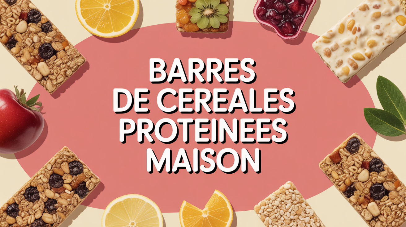 Barres de cereales proteinees maison avec ingredients naturels