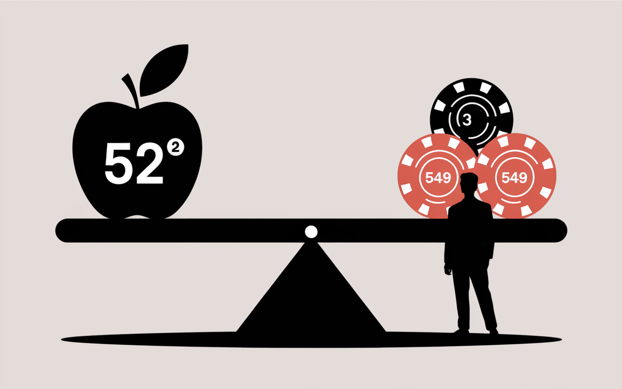 Balance visuelle pomme chips calories