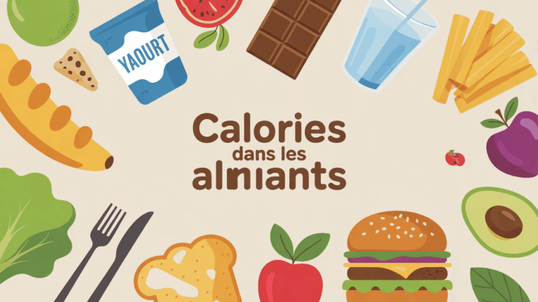 Table aliments vue calories fruits chips eau hamburger
