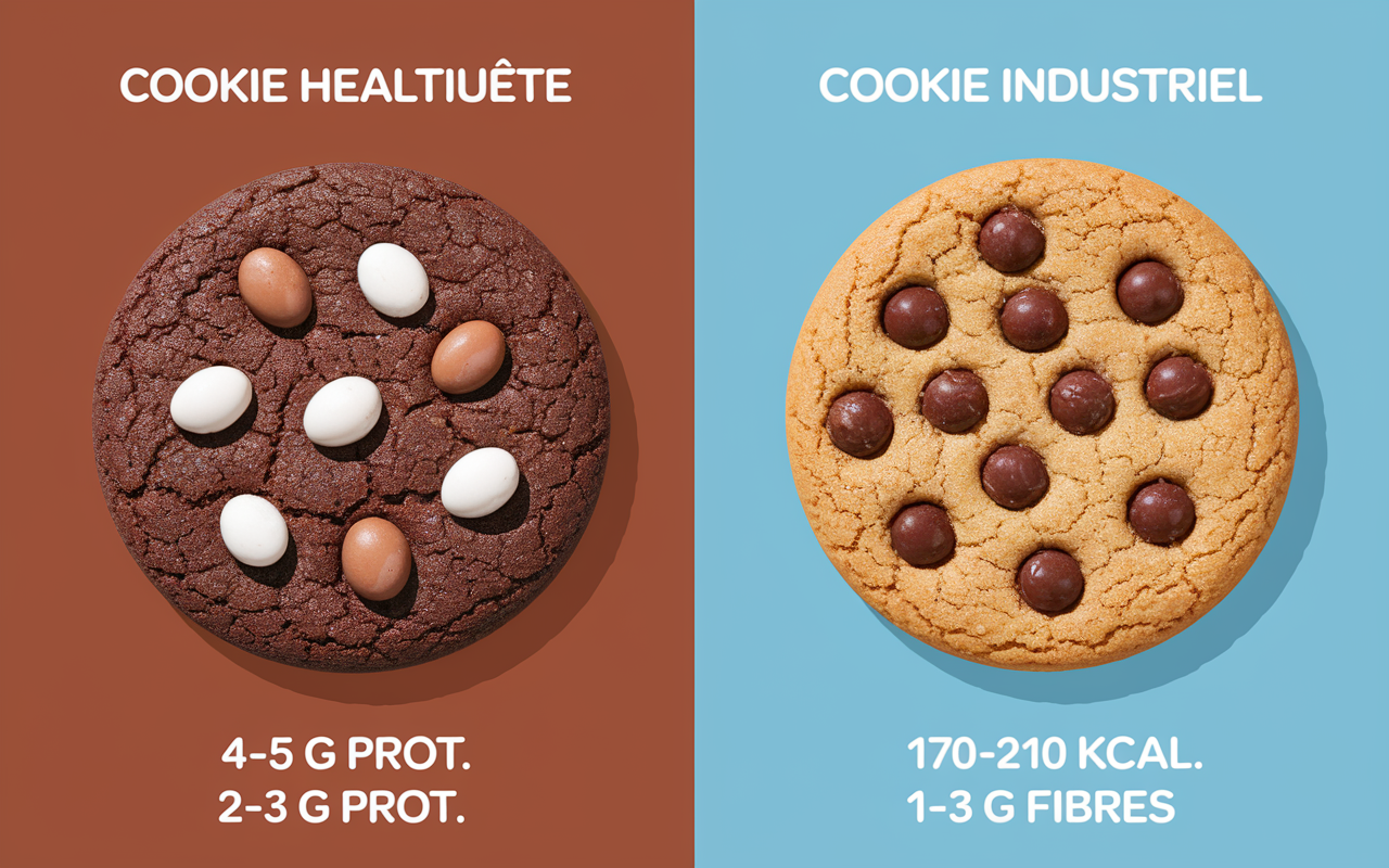 tableau nutrition cookies healthy beurre de cacahuete industriel