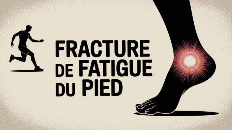 illustration fracture de fatigue du pied sportif
