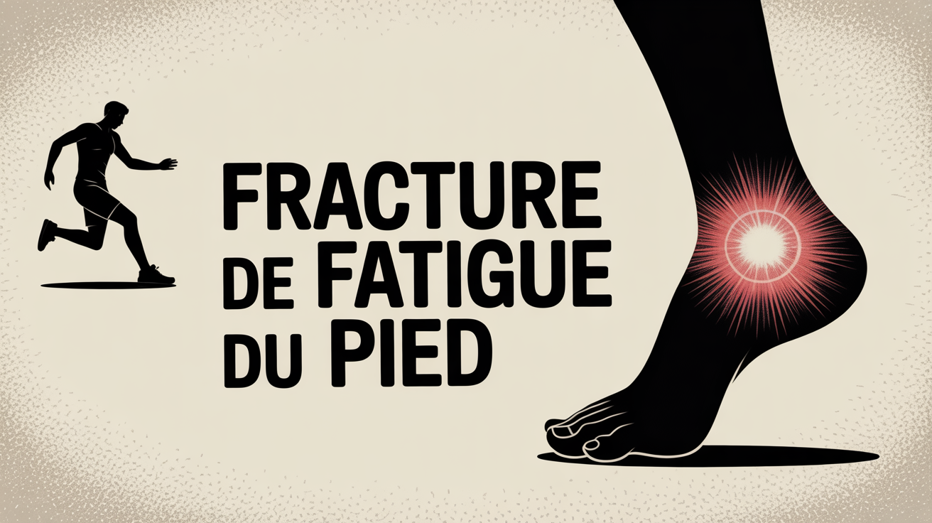 illustration fracture de fatigue du pied sportif