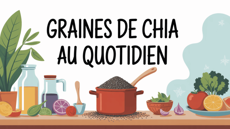 graines de chia sur une table conseil alimentation