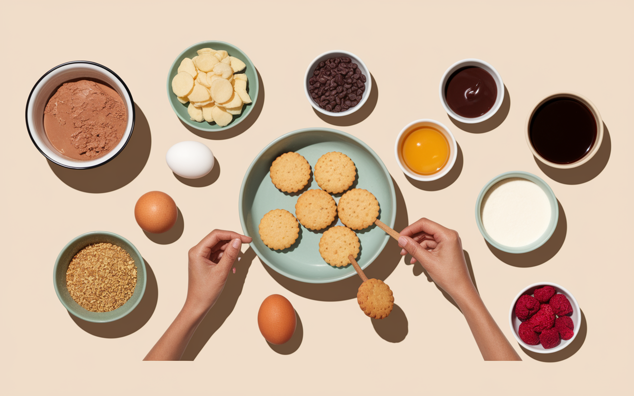 ingredients cookies healthy beurre de cacahuete préparation
