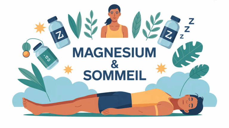 illustration magnesium sommeil sportif stress relaxation