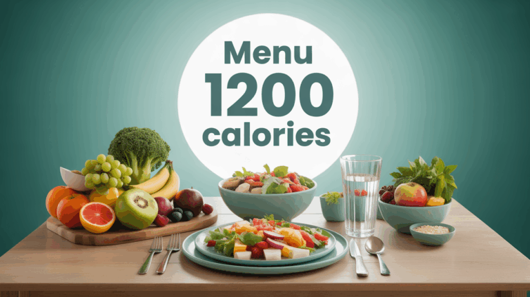 Menu 1200 calories repas sains equilibres
