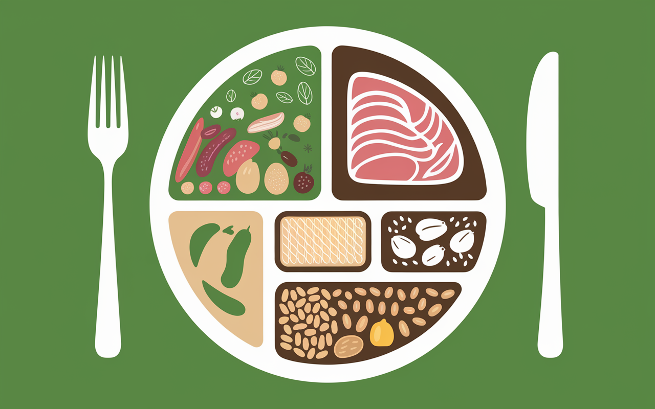 assiette equilibree resistance insuline aliments IG bas