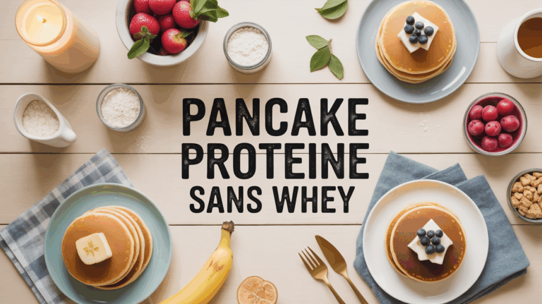 Pancake proteine sans whey table healthy sport