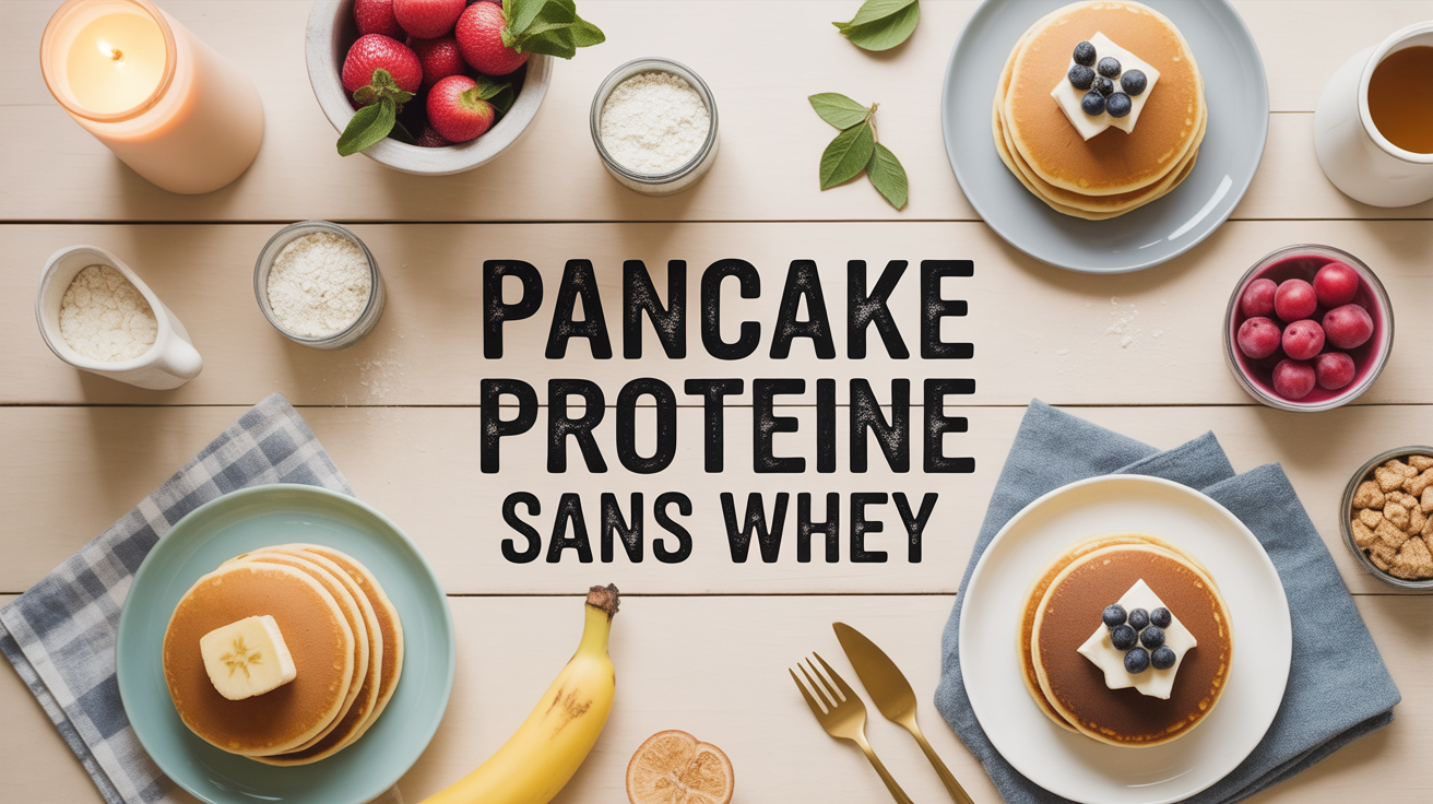 Pancake proteine sans whey table healthy sport