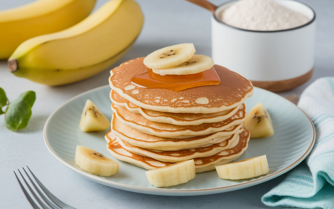 pancakes proteinés whey sirop banane recette sportive