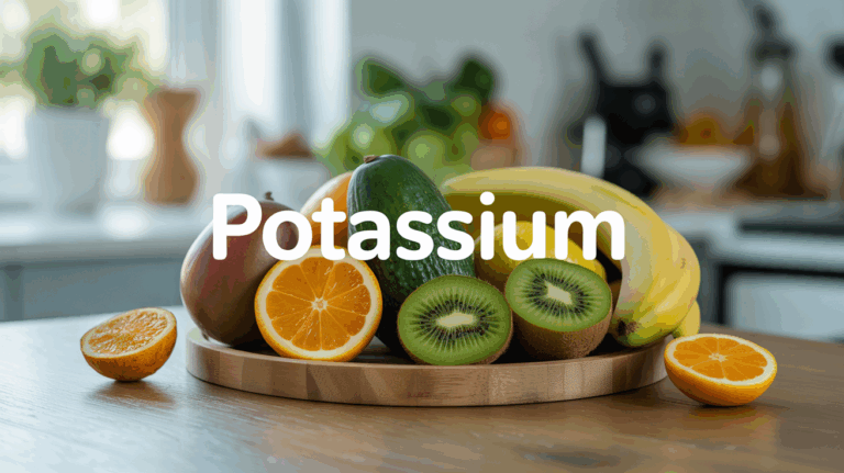 Fruits riches en potassium avec sportifs en cuisine
