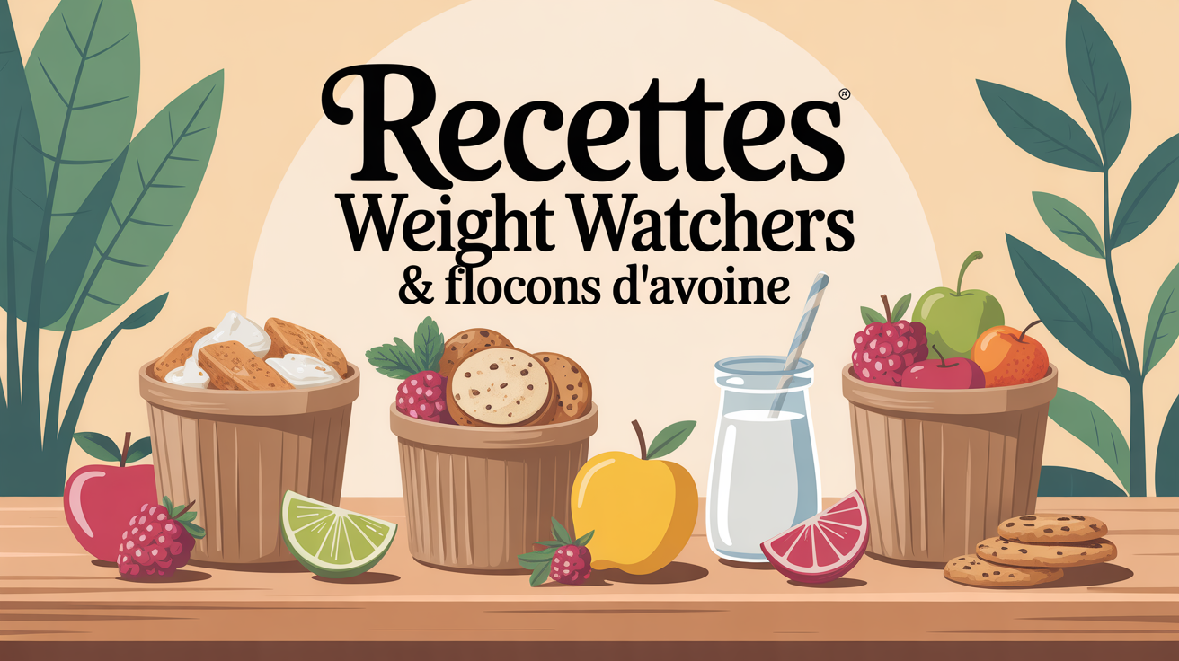 bols flocons d'avoine fruits cookies recettes Weight Watchers