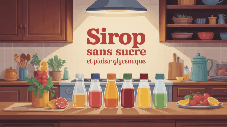 Sirop sans sucre et plaisir glycémique, cuisine lumineuse