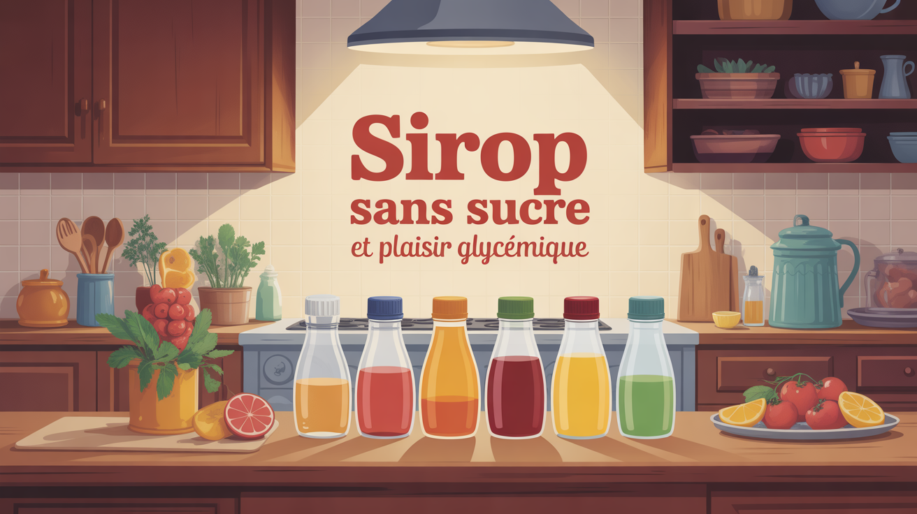 Sirop sans sucre et plaisir glycémique, cuisine lumineuse