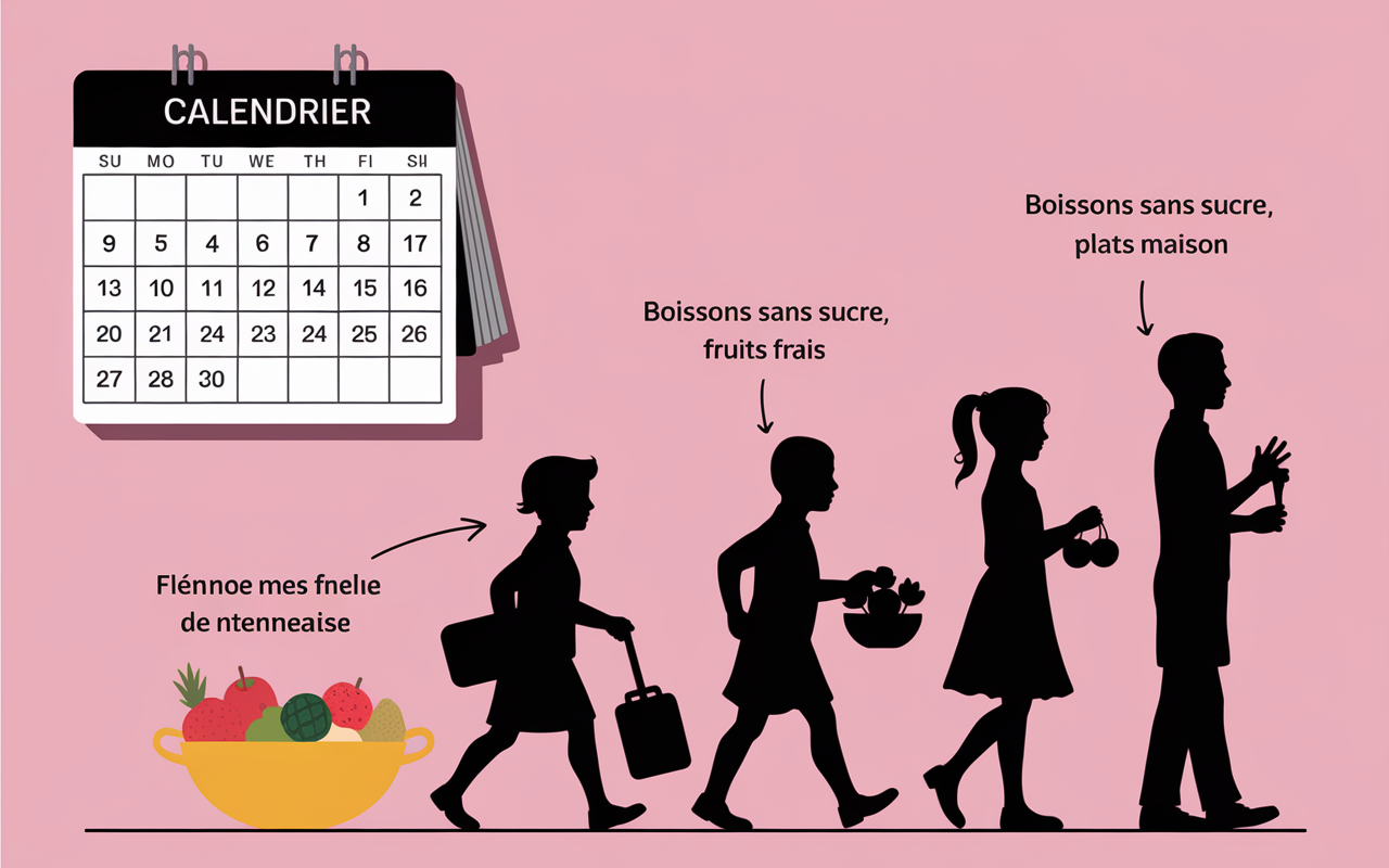 Supprimer sucre transforme en douceur calendrier objectifs alimentation saine