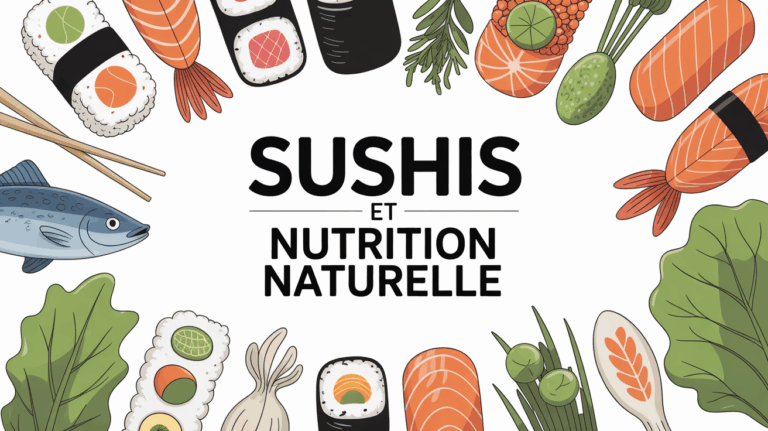 Plateau de sushis varies illustration nutrition naturelle