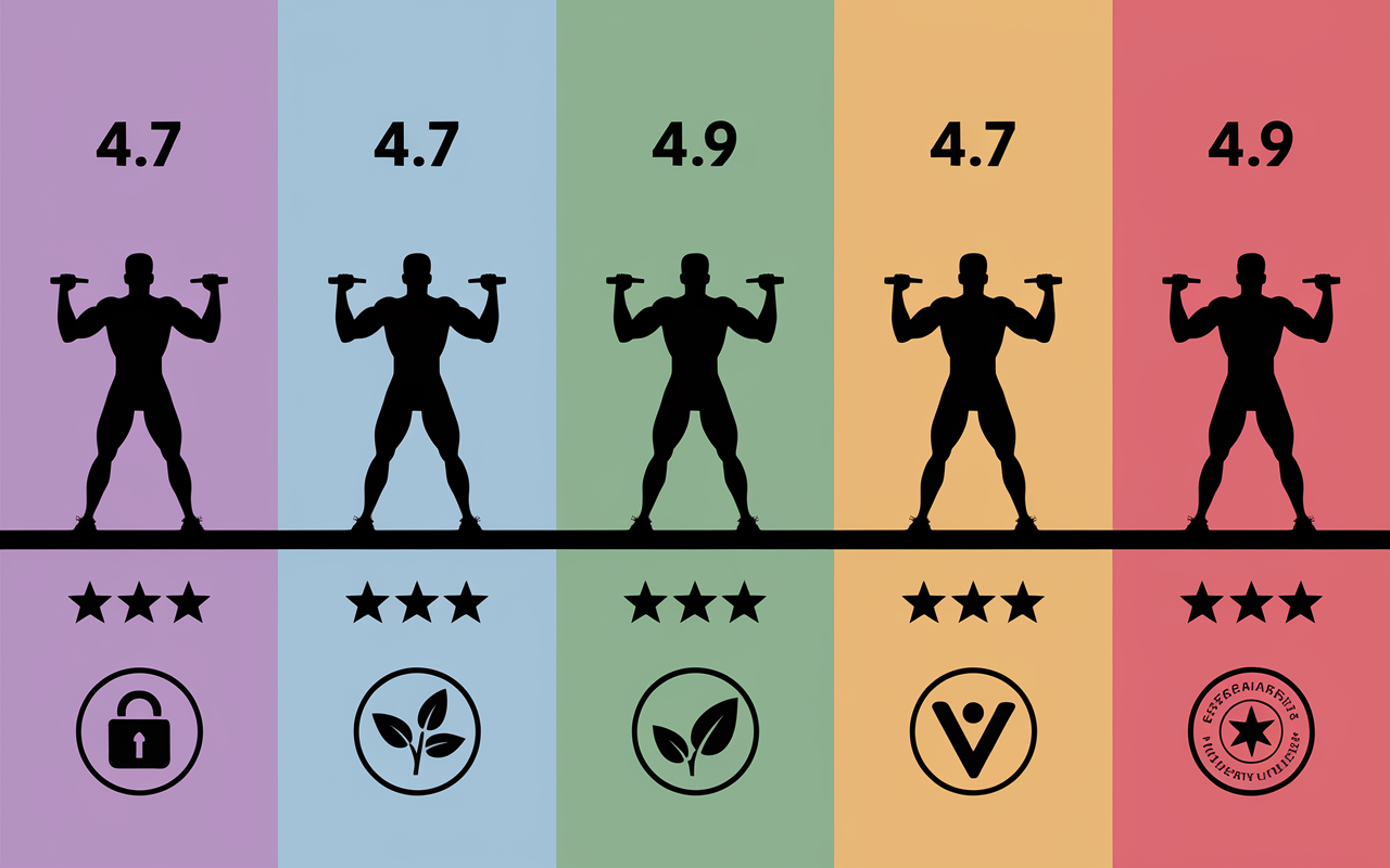 classement creatine efficace pots notes pictogrammes