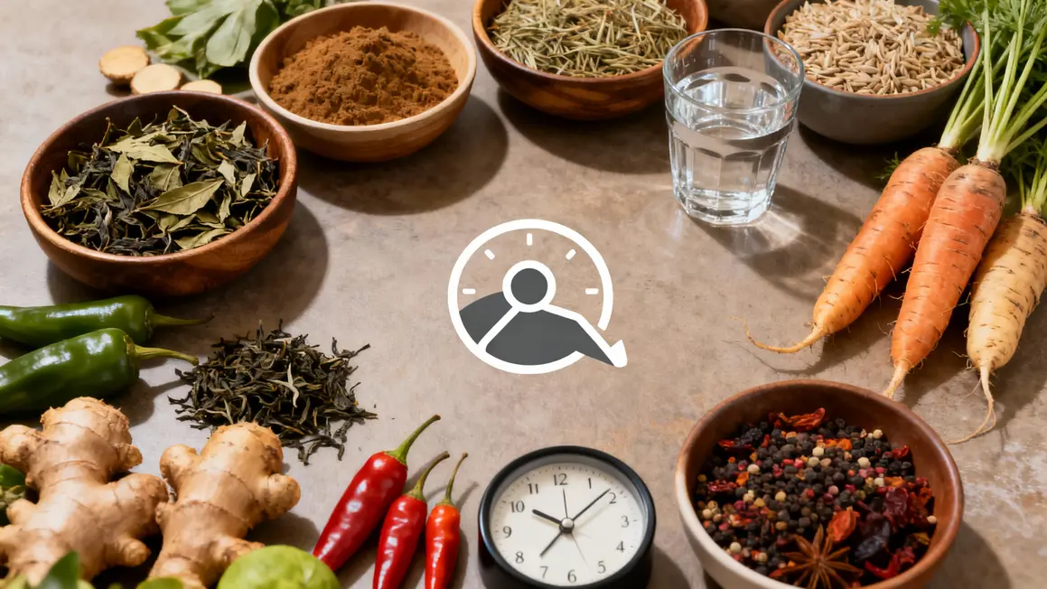 vue dessus alternatives naturelles the vert piment fibres legumes racines