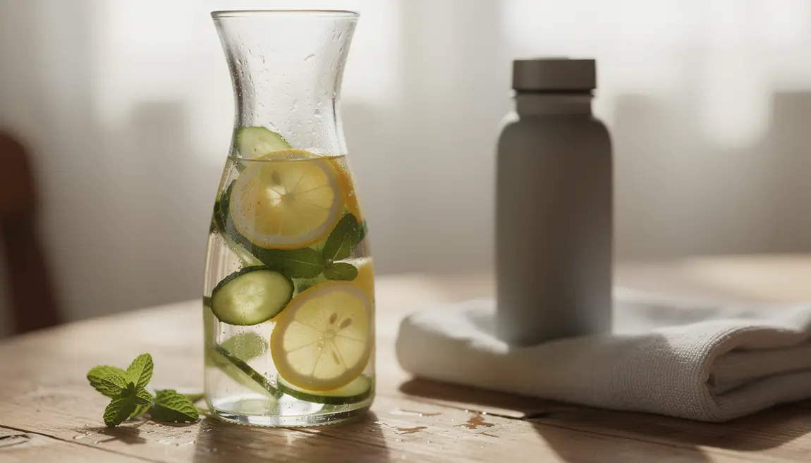eau infusée citron menthe concombre boissons naturelles minceur