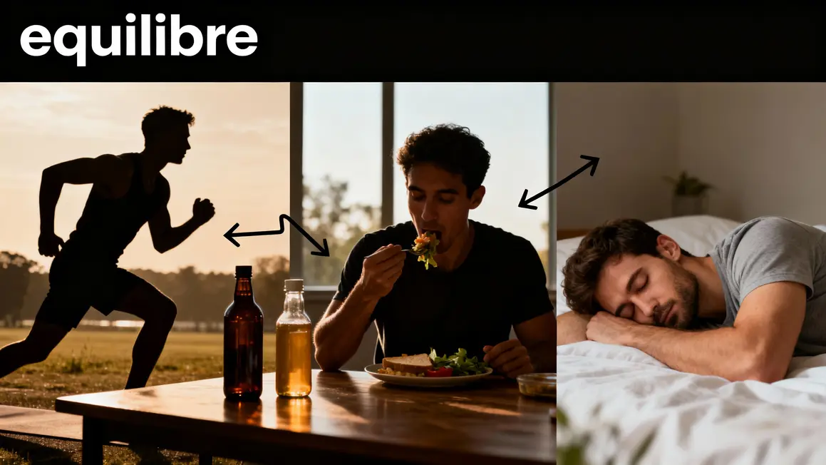Équilibre sport nutrition sommeil brûleur de graisse homme
