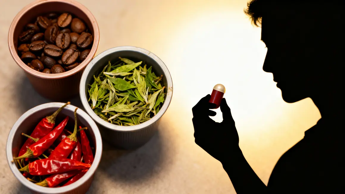 bruleur de graisse naturel cafeine the vert piment efficace