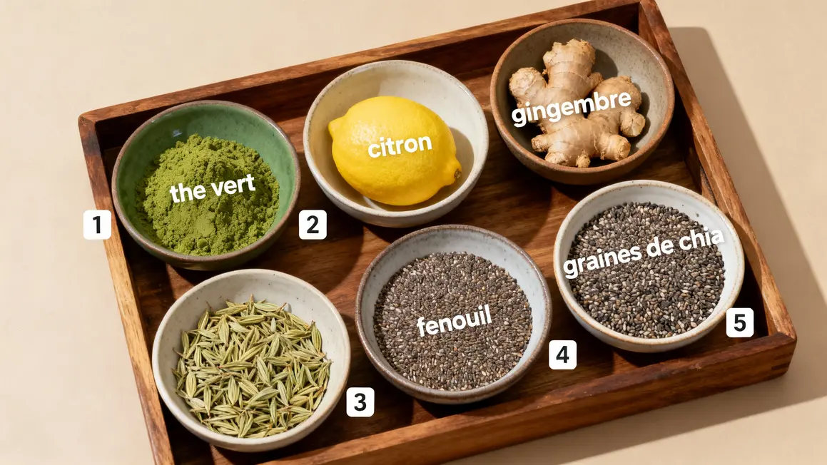 plateau ingredients naturels perte de poids