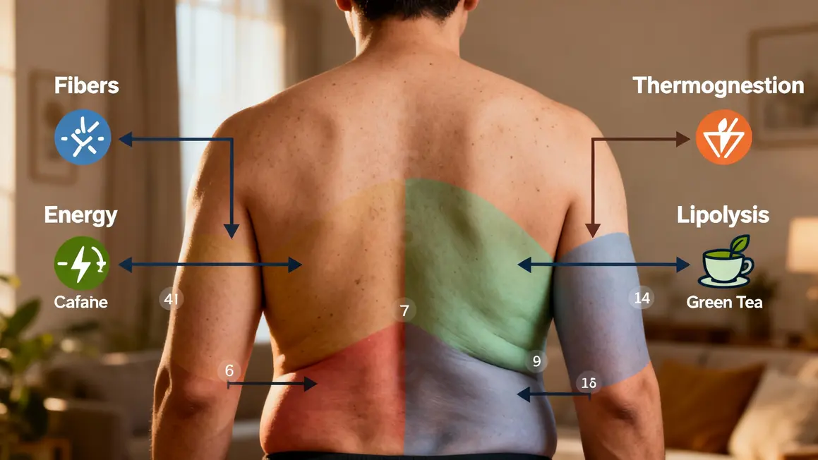 schema corps stylise effets bruleurs de graisse thermogenese lipolyse