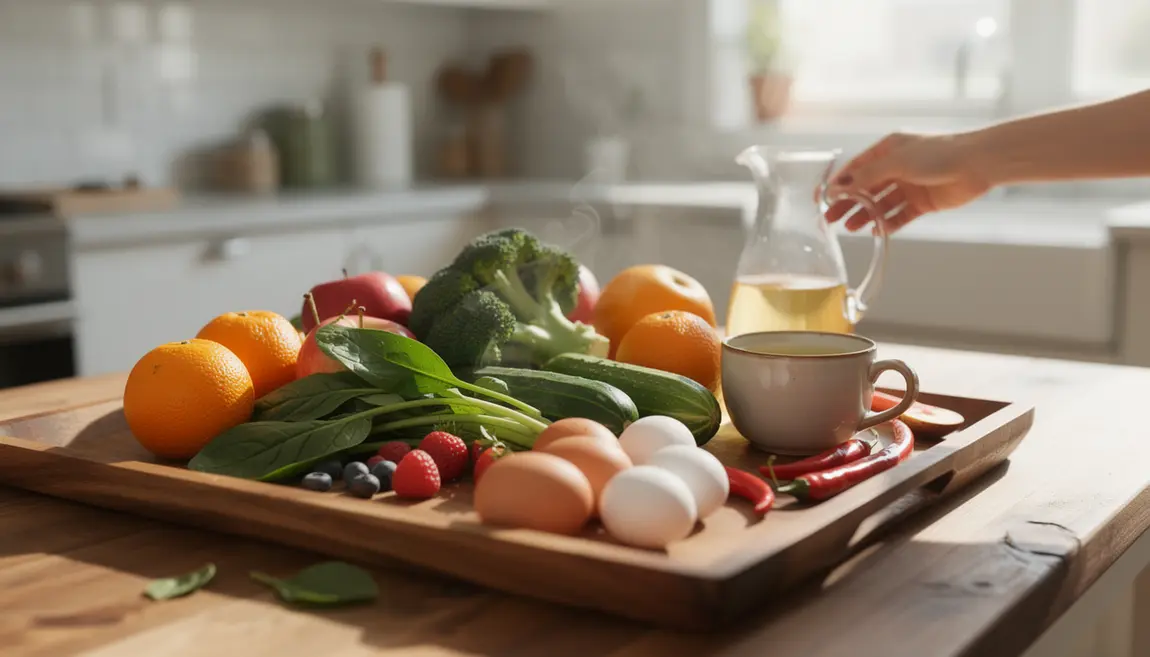 table d’aliments brûle-graisse naturels sportifs