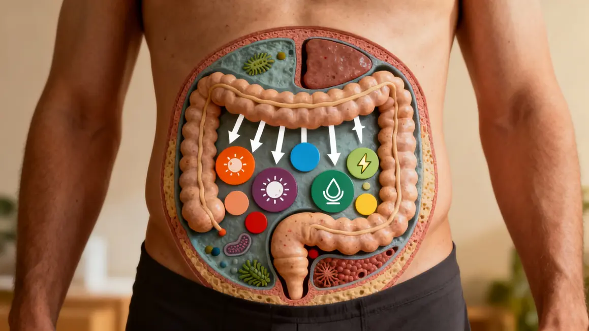 Illustration microbiote et bienfaits digestifs probiotiques