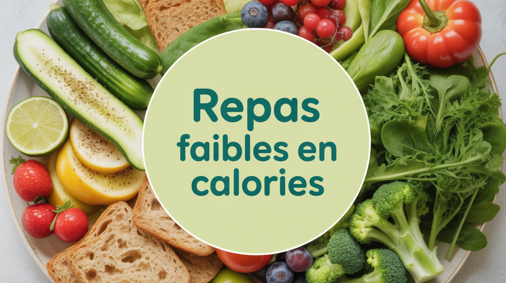 assiette aliments faibles en calories legumes fruits