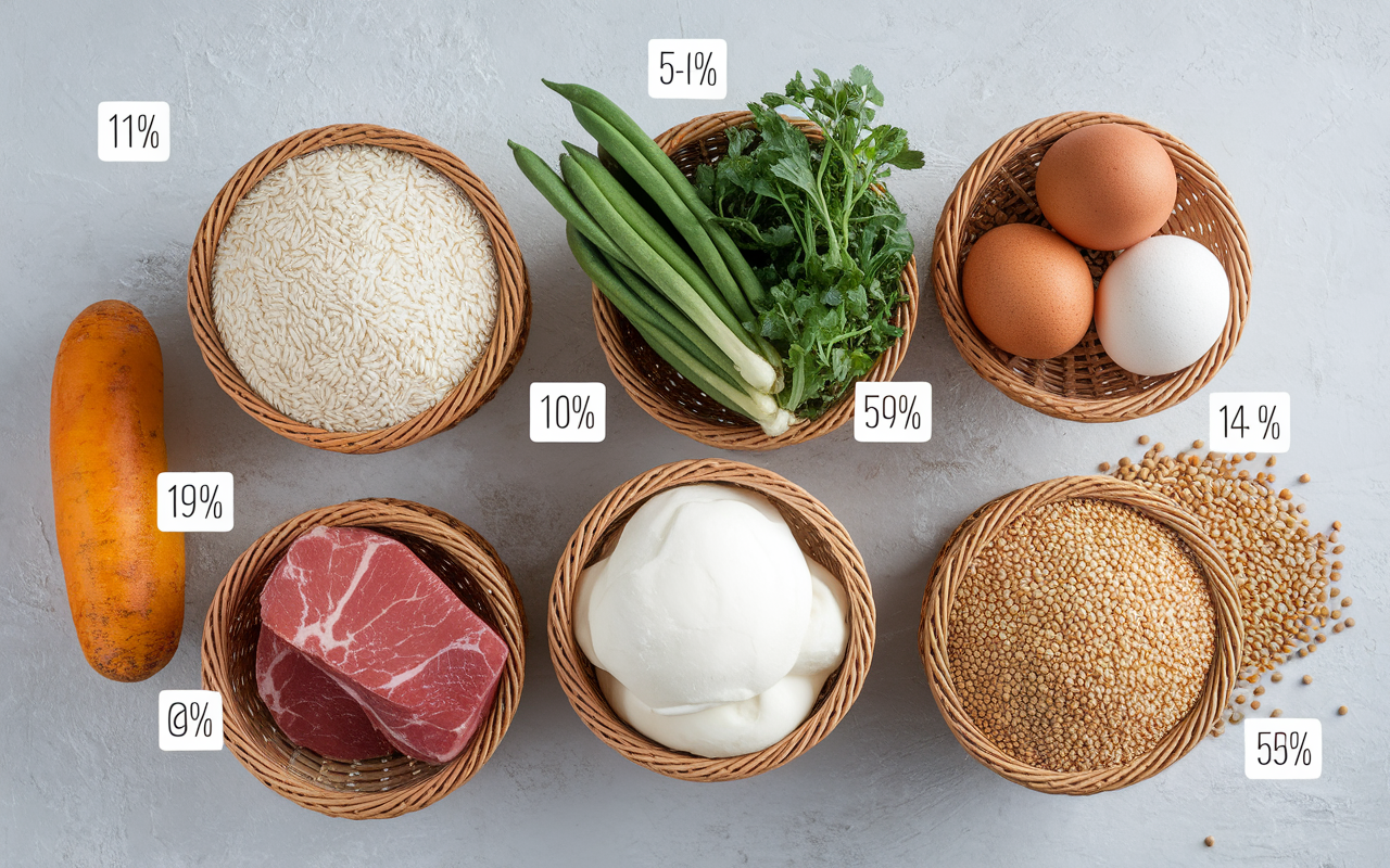 quel sont les aliment sans gluten paniers aliments bruts