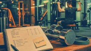 Motivation musculation : carnet régularité pour 2 séances réalistes