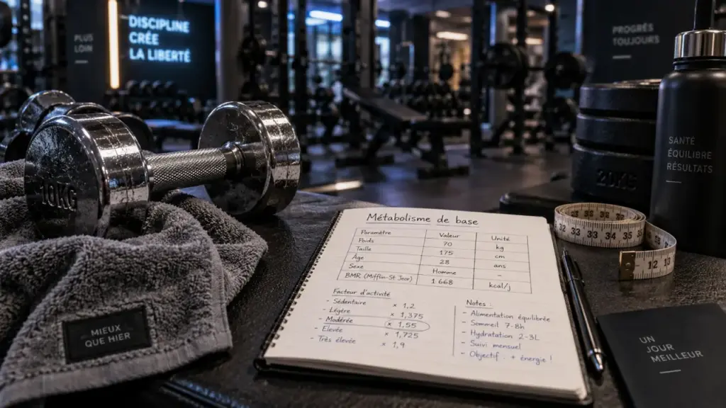 Métabolisme et musculation : peu de calories au repos en salle de sport