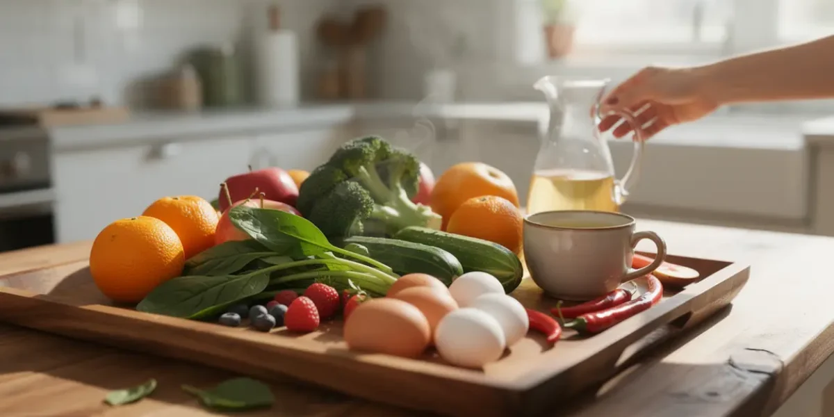 table d’aliments brûle-graisse naturels sportifs