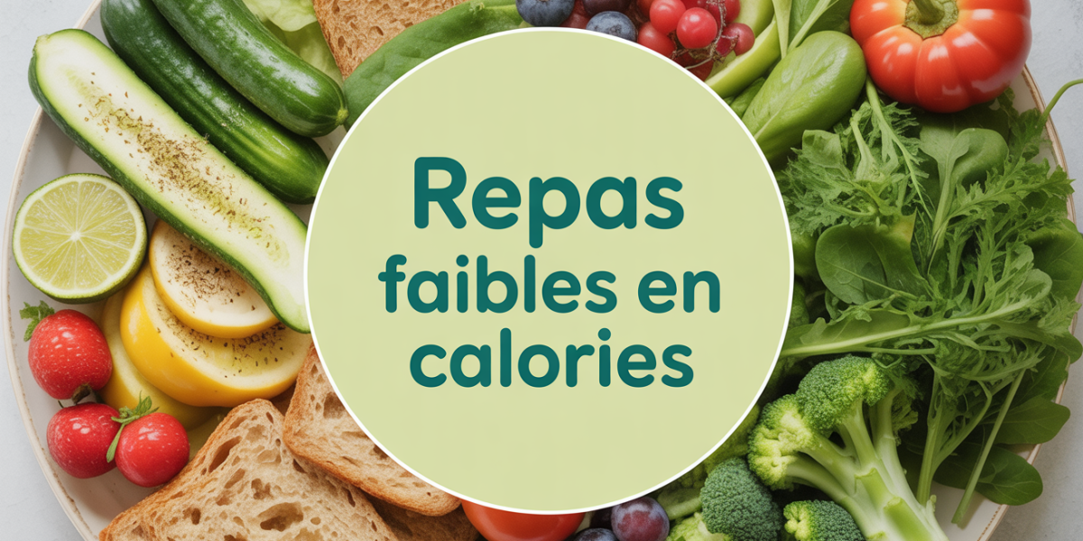 assiette aliments faibles en calories legumes fruits