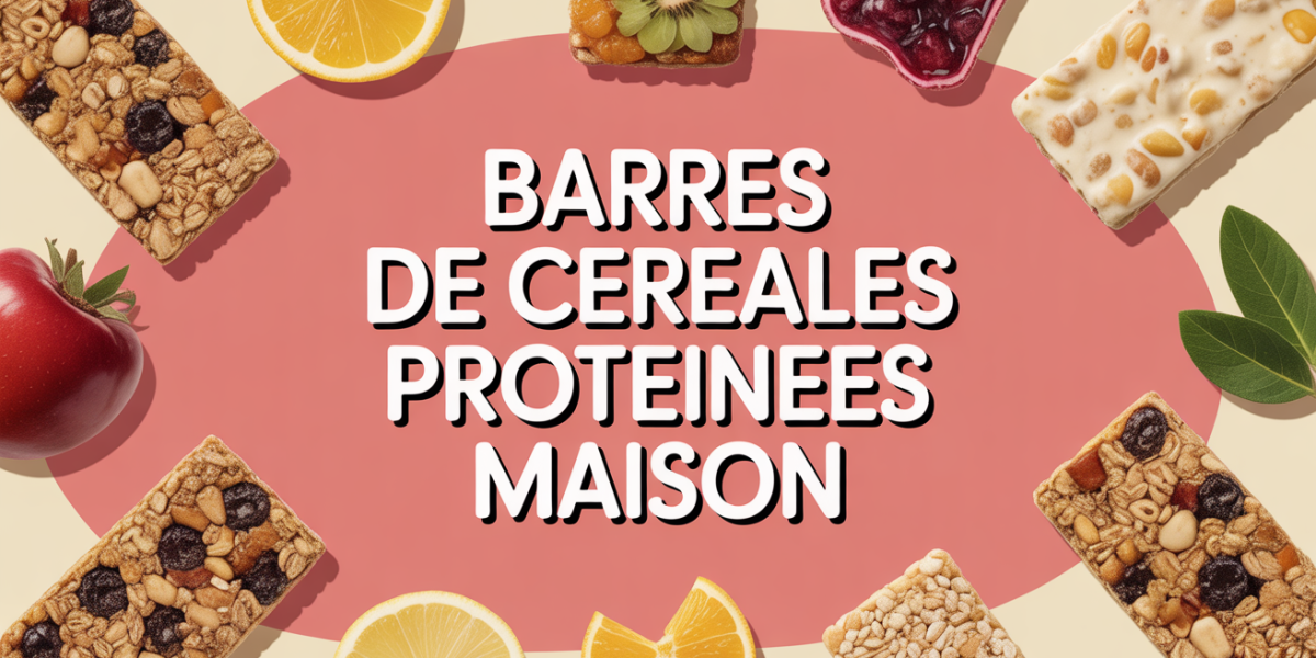 Barres de cereales proteinees maison avec ingredients naturels