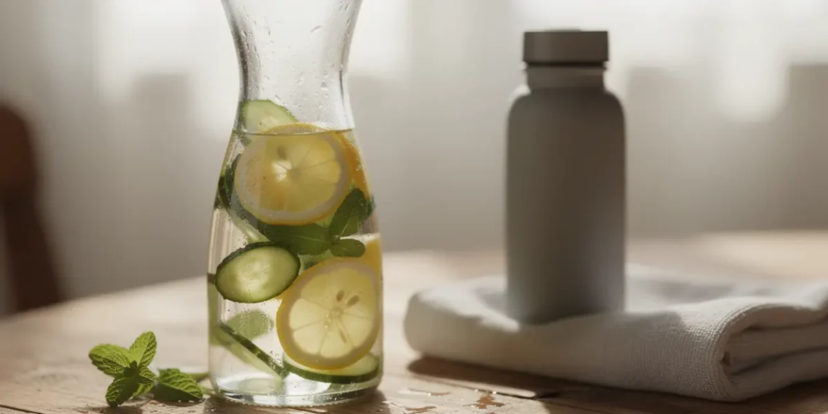 eau infusée citron menthe concombre boissons naturelles minceur