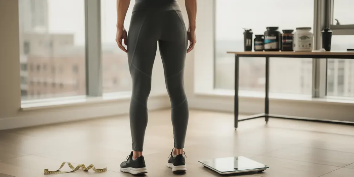 Sportif avec complement bruleur de graisse abdominale