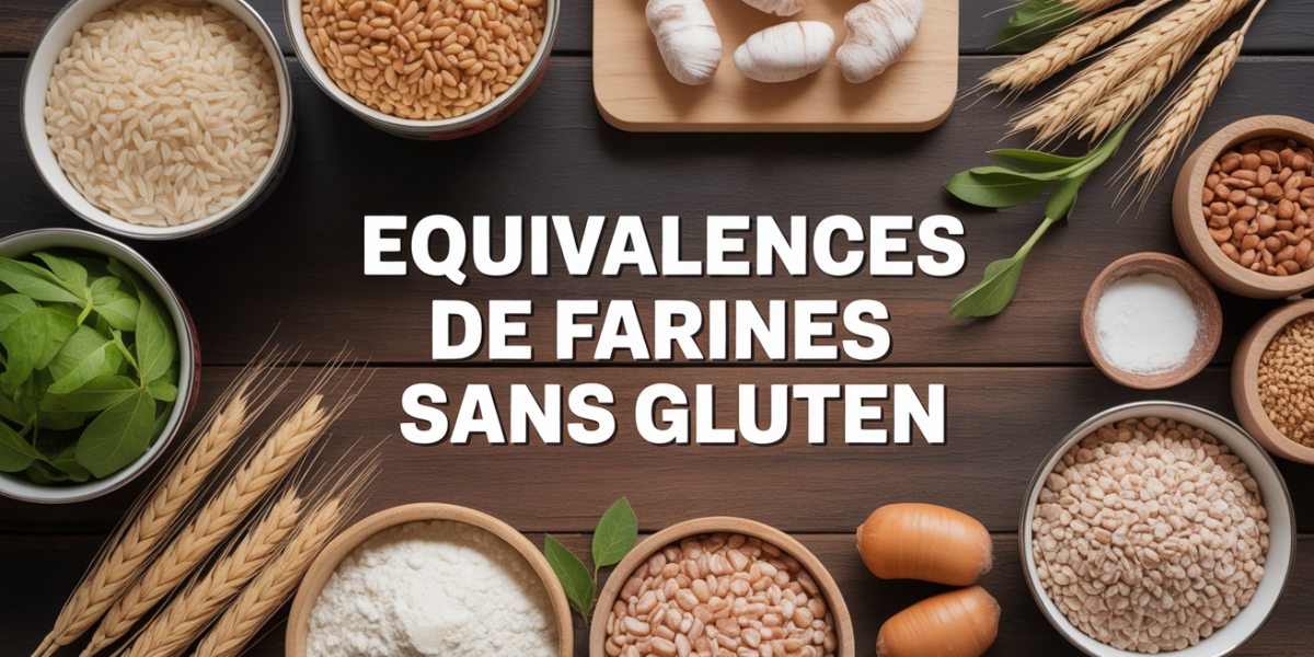 bols farines sans gluten vue cuisine, titre équivalences