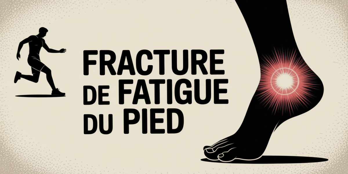 illustration fracture de fatigue du pied sportif