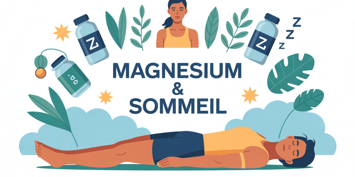 illustration magnesium sommeil sportif stress relaxation