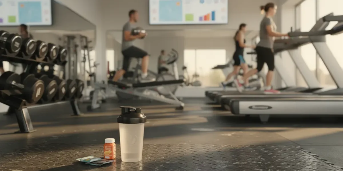 Energie, musculation et métabolisme dans une salle de sport dynamique